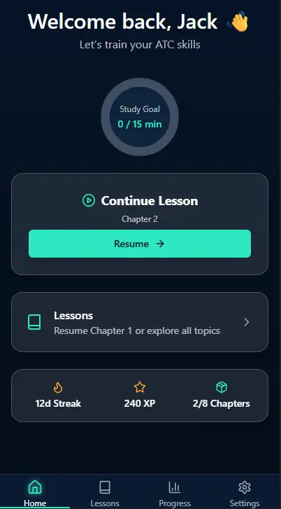 Early Squawk home page mockup with bottom navigation